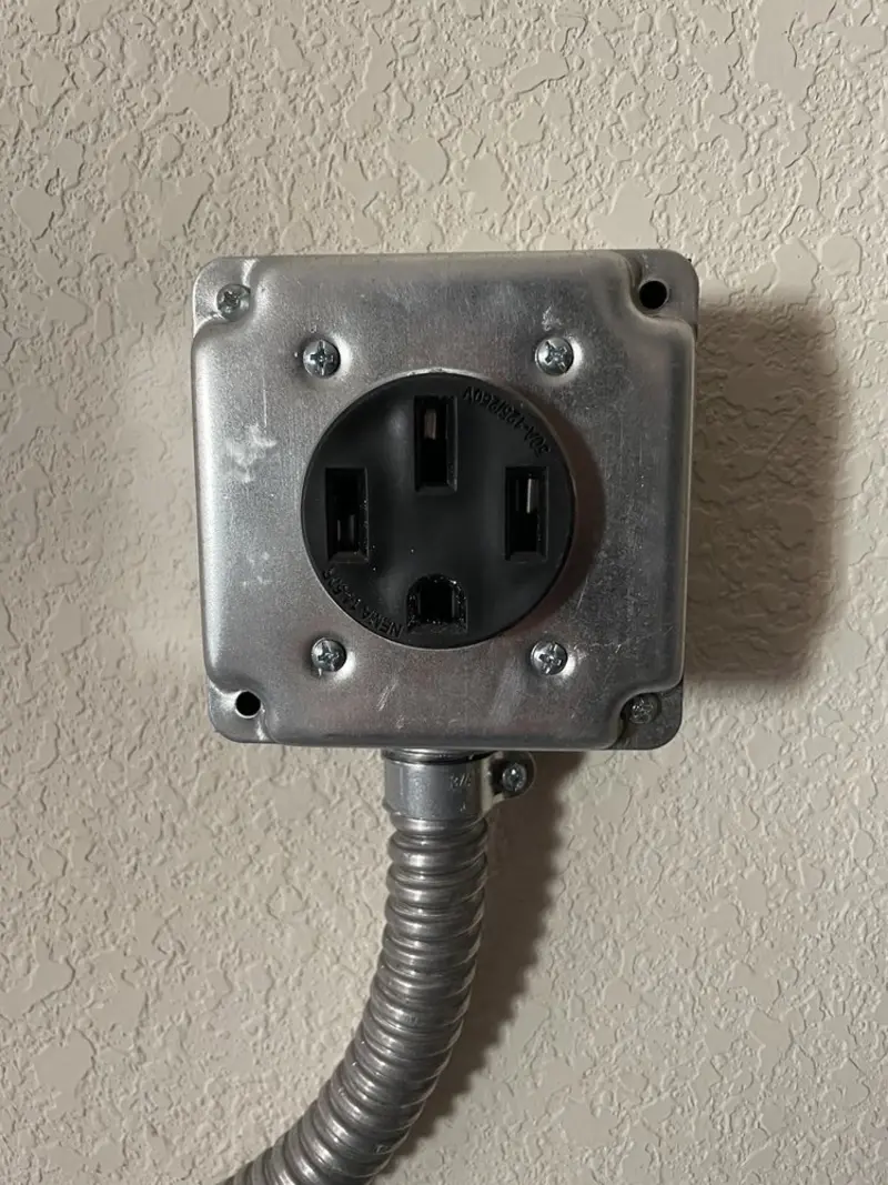 NEMA 14-50 outlet installed for Smart Home Electrical in Columbia Falls